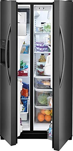 Frigidaire FFSS2615TS Refrigerador de 36 pulgadas lado a lado con capacidad de 25.5 pies cúbicos, dispensador de agua externo, máquina de hielo, en acero inoxidable