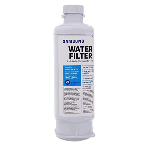 Samsung Genuine DA97-17376B Filtro de agua para refrigerador, 1 paquete (HAF-QIN / EXP) (el embalaje puede variar)