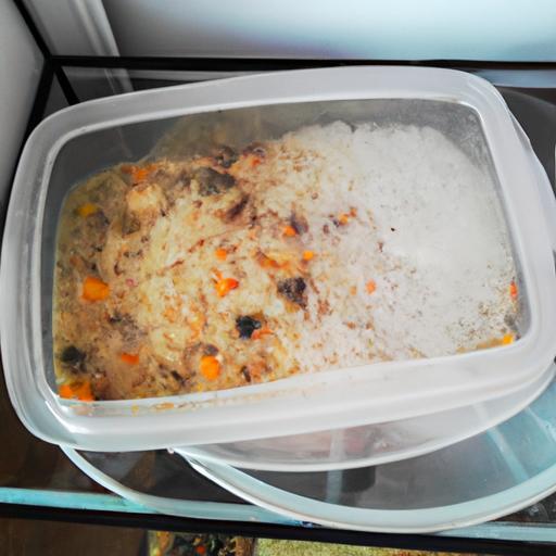 Arroz Cocido En El Refrigerador