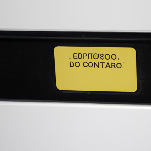 Etiqueta Amarilla De Un Refrigerador