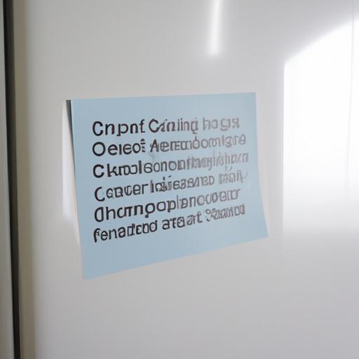 Aviso De Limpieza De Refrigerador