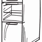 Dibujo De Un Refrigerador Abierto