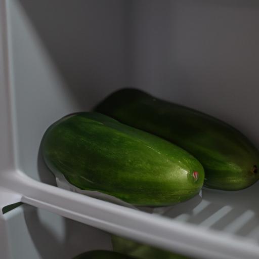Los Pepinos Se Guardan En El Refrigerador