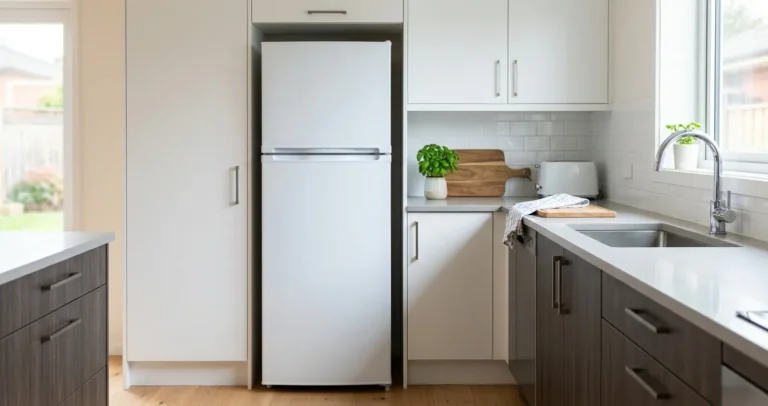 Medidas de refrigerador de 11 pies: alto, ancho y fondo en una cocina moderna