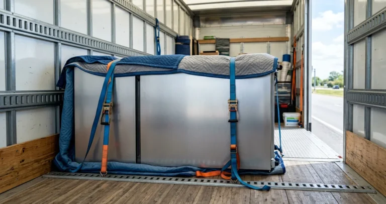 Refrigerador transportado acostado y asegurado - qué pasa si transporto un refrigerador acostado