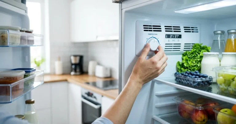 Cómo ajustar la temperatura de un refrigerador girando el dial del termostato