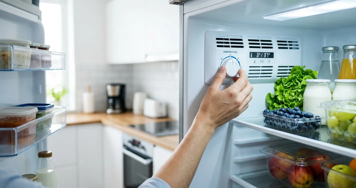 Cómo ajustar la temperatura de un refrigerador girando el dial del termostato