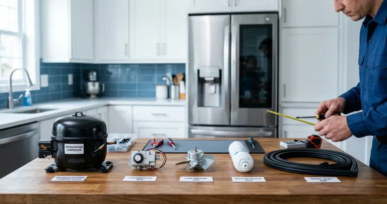 Repuestos de refrigerador LG: compresor, termostato, filtro de agua y empaque de puerta