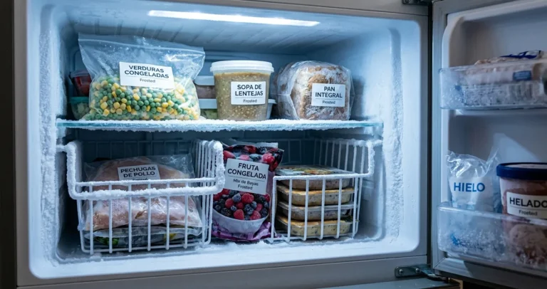Qué pasa cuando un refrigerador hace escarcha - hielo acumulado en las paredes del congelador