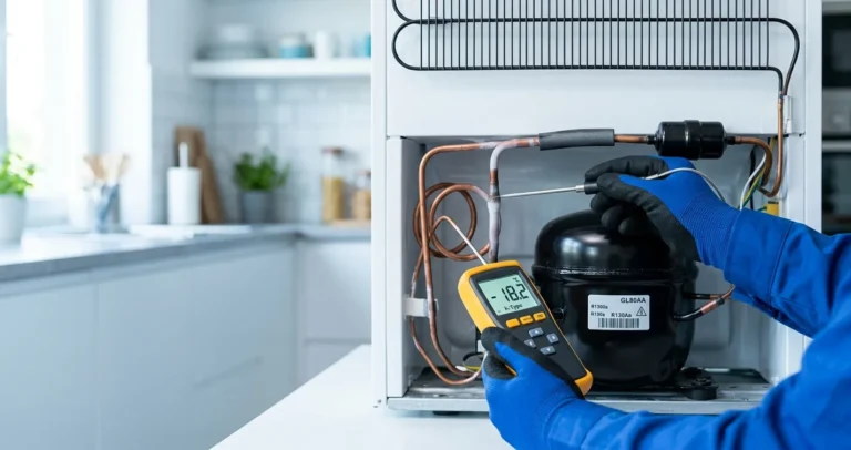 Cómo saber si se le acabó el gas al refrigerador: revisión de la tubería y el compresor con termómetro