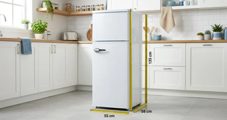 Refrigerador de 8 pies cúbicos con cinta métrica: medidas de refrigerador de 8 pies en centímetros y pulgadas
