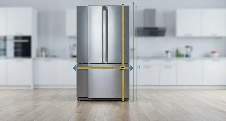 Medidas de refrigerador de 2 puertas en centímetros: ancho, alto y fondo con el espacio de ventilación necesario